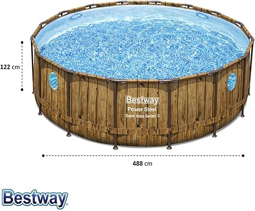 Bestway Power Steel Swim Vista II Round Pool