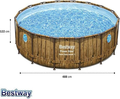 Bestway Power Steel Swim Vista II Round Pool