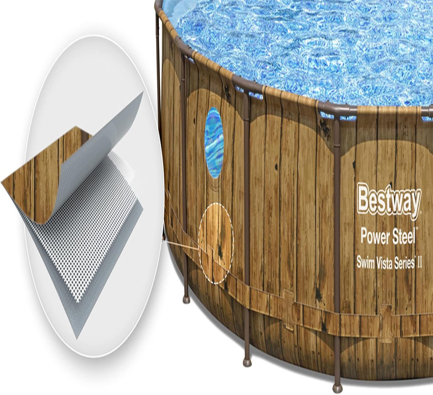 Bestway Power Steel Swim Vista II Round Pool