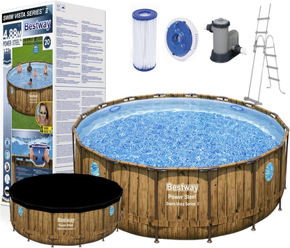 Bestway Power Steel Swim Vista II Round Pool