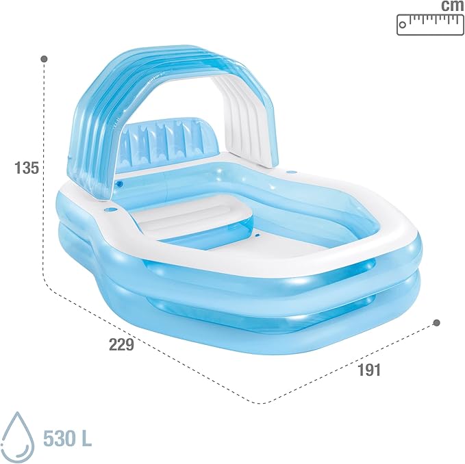 Intex Sunshade Family Inflatable Pool with Canopy