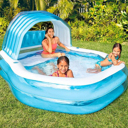 Intex Sunshade Family Inflatable Pool with Canopy