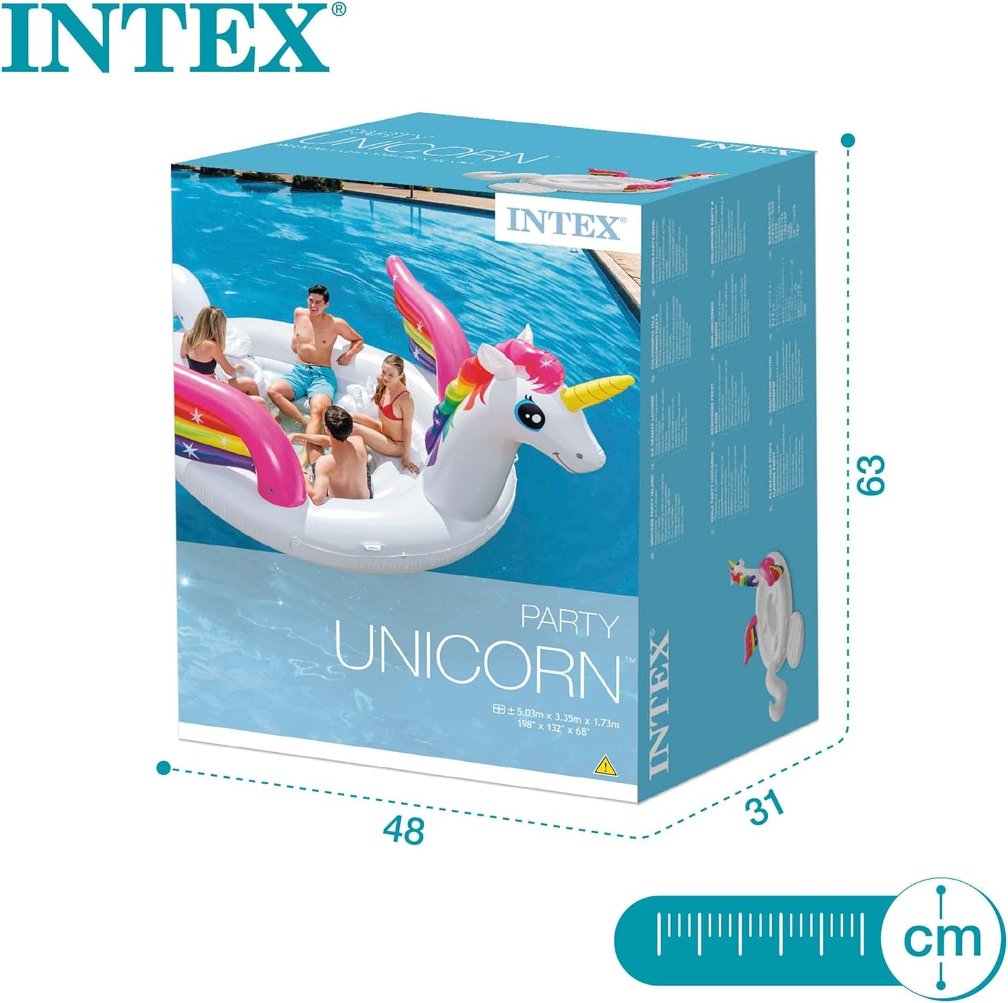 Intex Giant Unicorn Party Island Float 4-Person