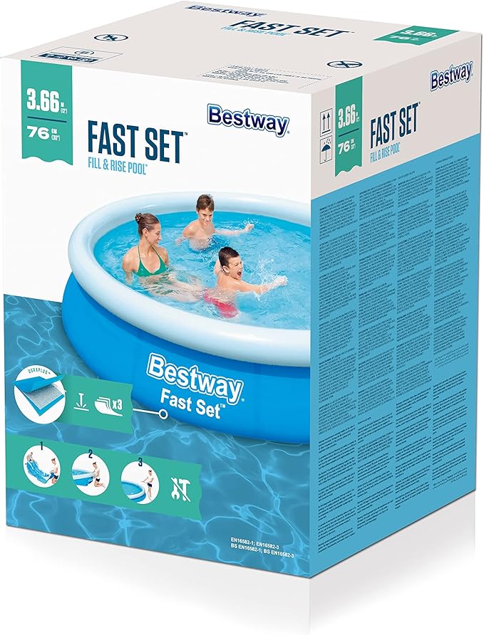 Bestway Fast Set Round Pool 3.66m 5377L