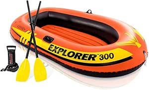 Intex Explorer 300 Inflatable Boat Set 3-Person 186KG