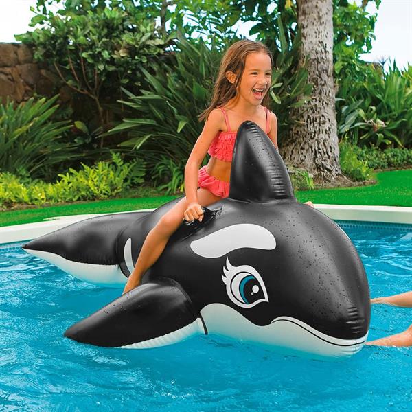 Intex Black Whale Inflatable Ride-On 1.93m