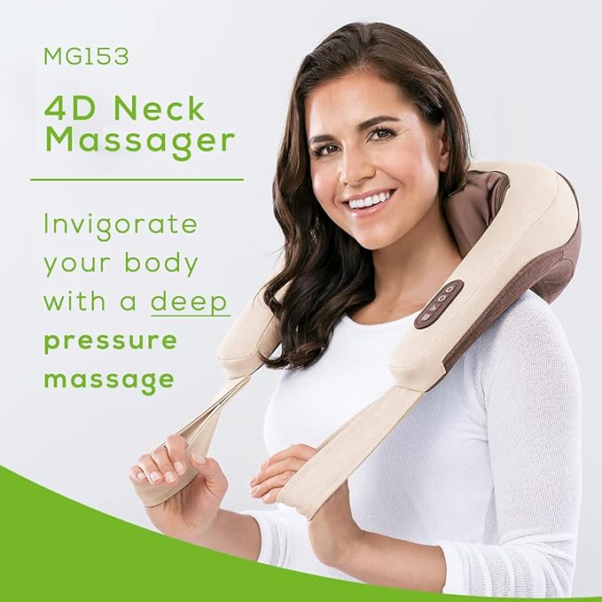 Beurer 4D Shiatsu Neck & Back Massager  – Heat