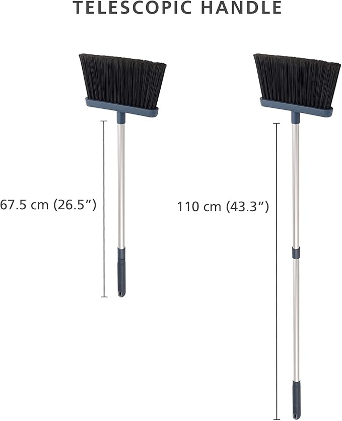 Joseph Joseph CleanStore Wall-Mounted Broom with Dust Shield