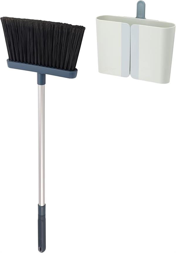 Joseph Joseph CleanStore Wall-Mounted Broom with Dust Shield