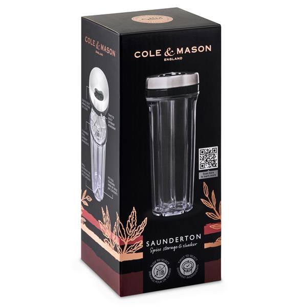Cole & Mason Saund Cylinder Spice Storage Shaker