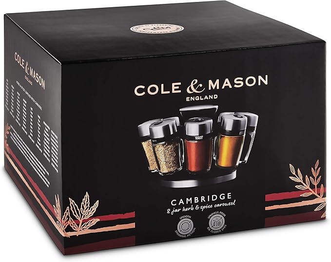 Cole & Mason Spice Jar Carousel 8-Piece