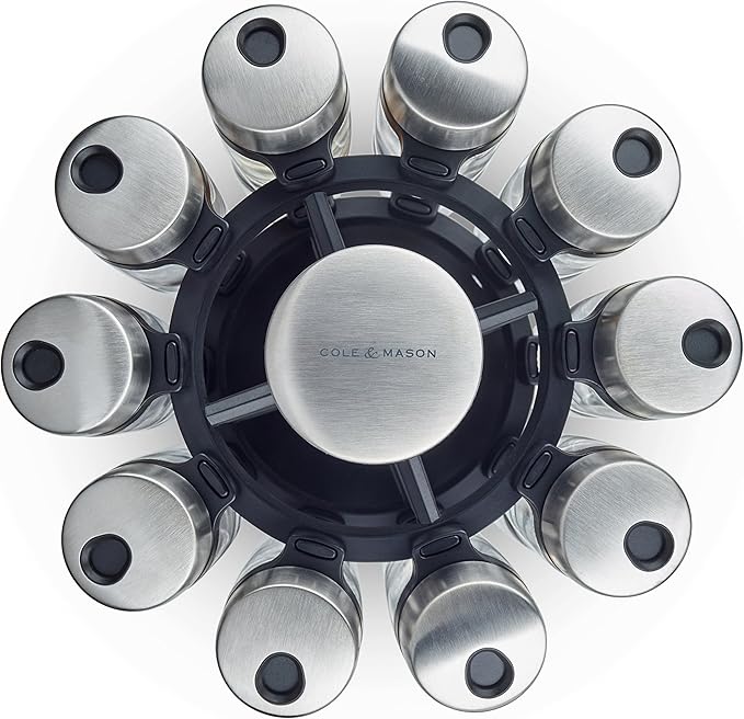 Cole & Mason Spice Jar Carousel 20-Piece
