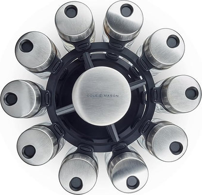 Cole & Mason Spice Jar Carousel 20-Piece