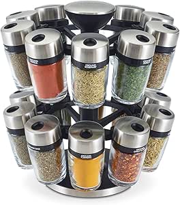 Cole & Mason Spice Jar Carousel 20-Piece