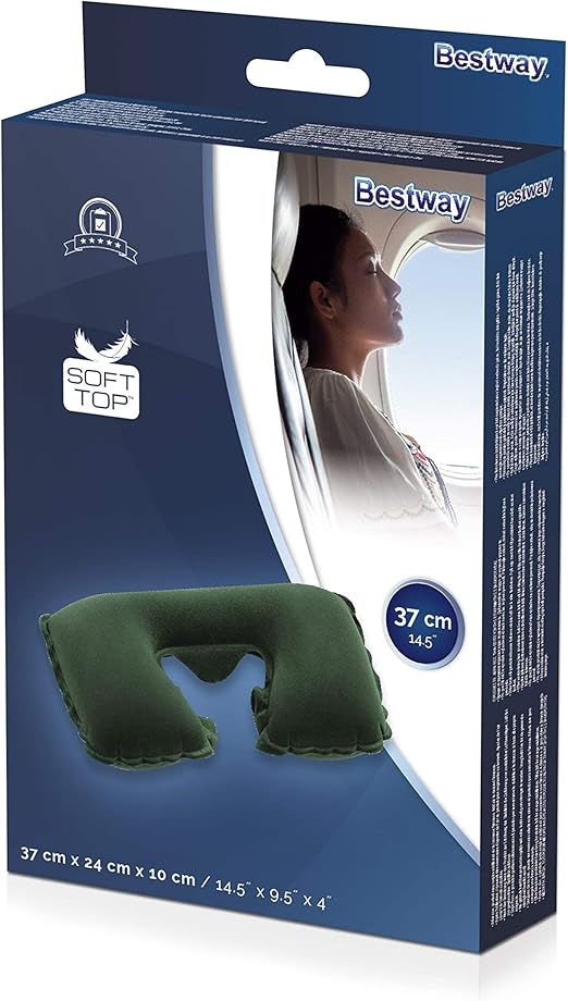 Bestway Flocked Inflatable Neck Rest Pillow