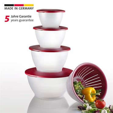 Westmark Mixing Bowl Set 9PC Red