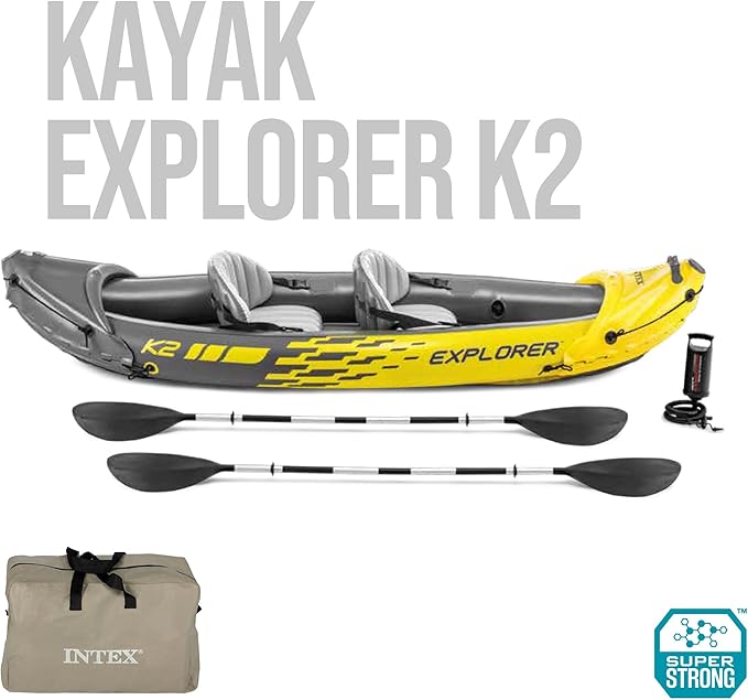 Intex Explorer K2 Inflatable Kayak Set 2-Person 3.12m