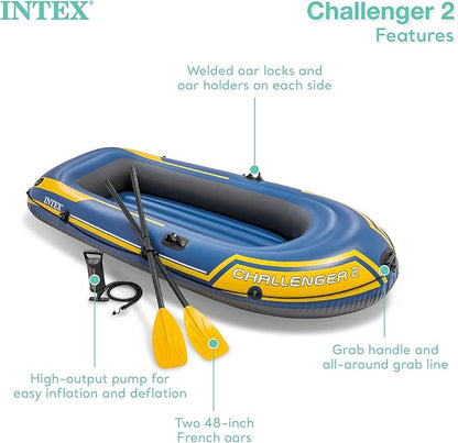 Intex Challenger 2 Inflatable Boat Set 2-Person 200KG