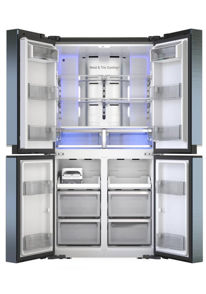 Walton Two-Chamber Refrigerator 613L No Frost Inverter WiFi INOX