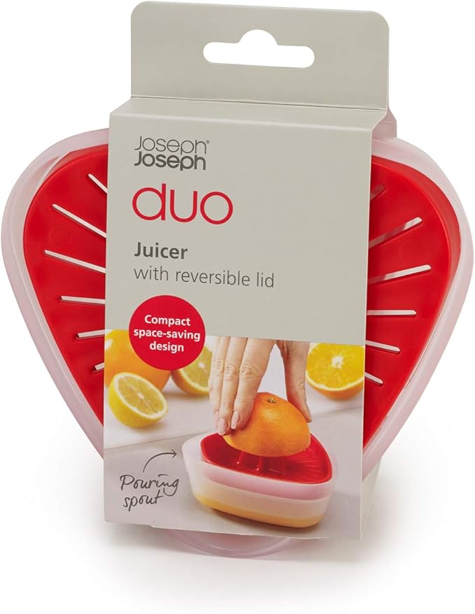Joseph Joseph Duo Compact Citrus Juicer 2-in-1 Red