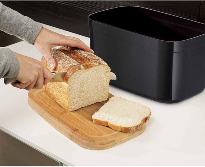 Joseph Joseph Bread Bin with Bamboo Cutting Board Lid