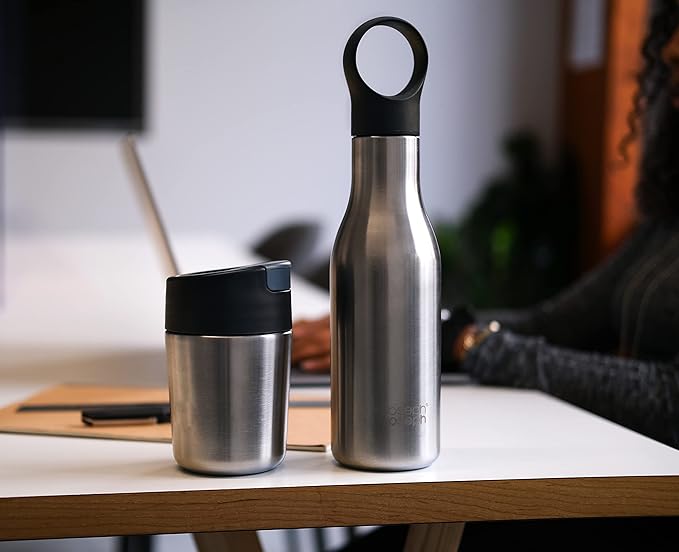 Joseph Joseph Travel Set 2PC Vacuum Bottle & Travel Mug SS