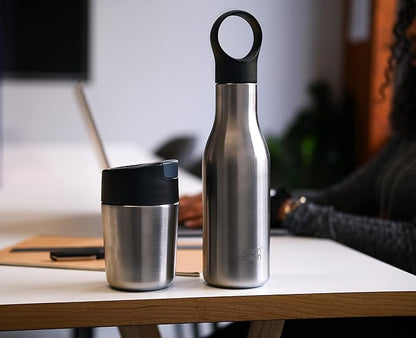 Joseph Joseph Travel Set 2PC Vacuum Bottle & Travel Mug SS