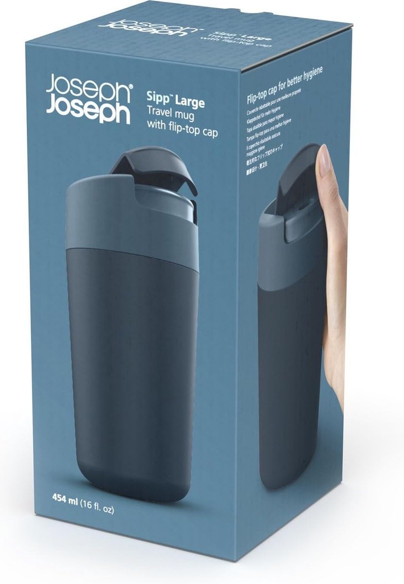 Joseph Joseph Sipp Hygienic Travel Mug 454ml Blue