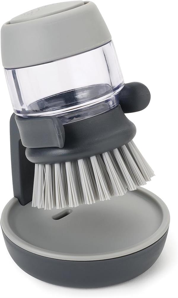 Joseph Joseph Dishwashing Brush with Soap Dispenser Grey