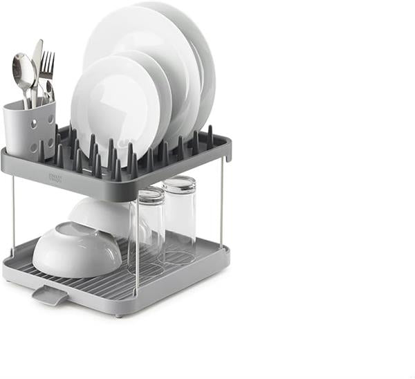 Joseph Joseph Duo 2-Tier Extendable Dish Rack Grey