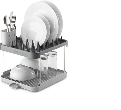 Joseph Joseph Duo 2-Tier Extendable Dish Rack Grey