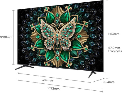 TCL 85 Inch QLED 4K UHD Mini LED C6K 144Hz