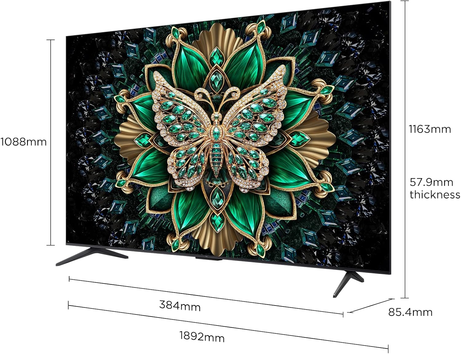 TCL 85 Inch QLED 4K UHD Mini LED C6K 144Hz