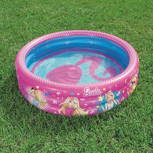 Bestway Barbie 3-Ring Inflatable Pool Pink