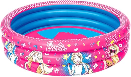 Bestway Barbie 3-Ring Inflatable Pool Pink