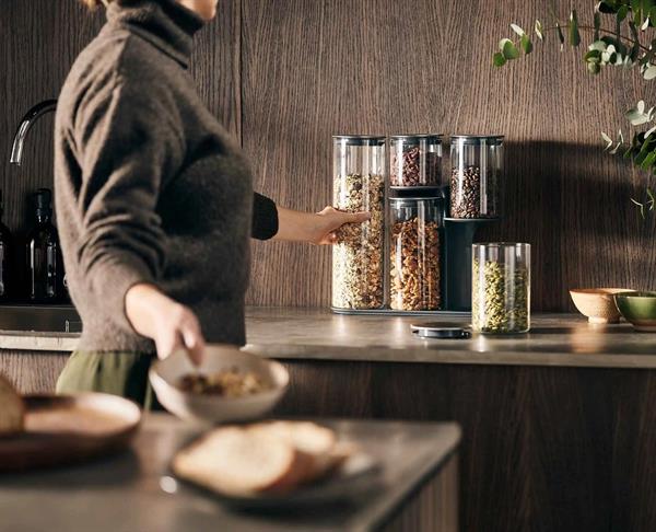 Joseph Joseph Podium SS Dry Food Storage Set 5PC Glass