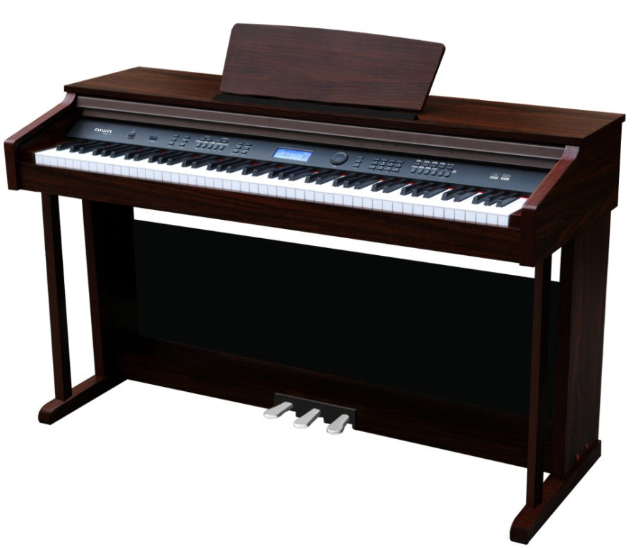 AIWA Digital Piano Brown 88-Key with Touch Response – AWMP2000BN