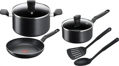 Tefal G6 Super Cook Cookware Set 7PC Non-Stick Black