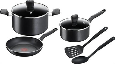 Tefal G6 Super Cook Cookware Set 7PC Non-Stick Black