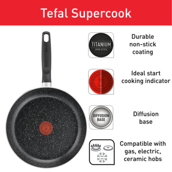 Tefal Dark Stone Cookware Set 9PC