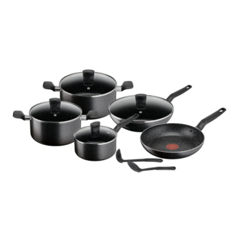 Tefal Dark Stone Cookware Set 11PC with Wok & Tools