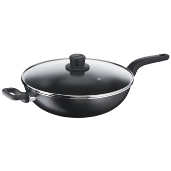 Tefal Cook Easy Wokpan 32cm with Lid Black