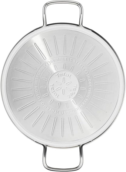 Tefal Intuition Casserole 24cm 4.9L Stainless Steel Induction
