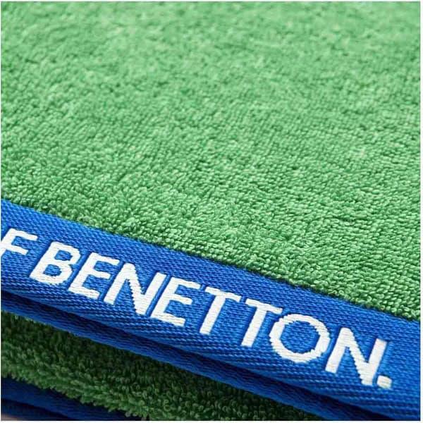 Benetton Rainbow Beach Towel 90x160cm 420GSM Green