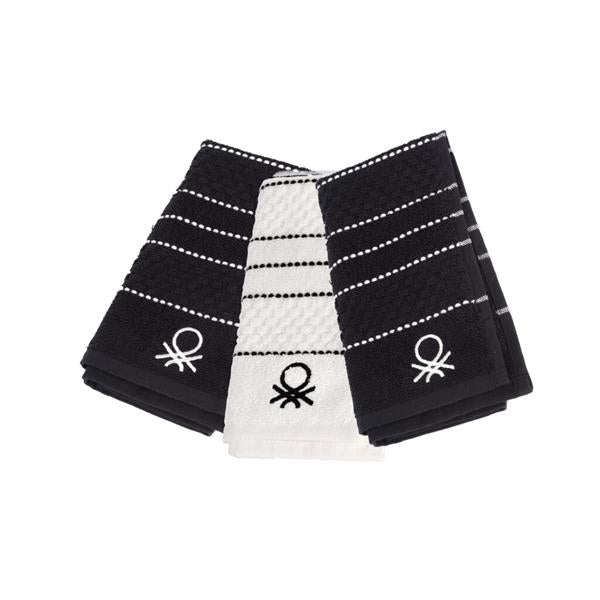 Benetton Kitchen Towel Set 3PCS 50x70cm B&W