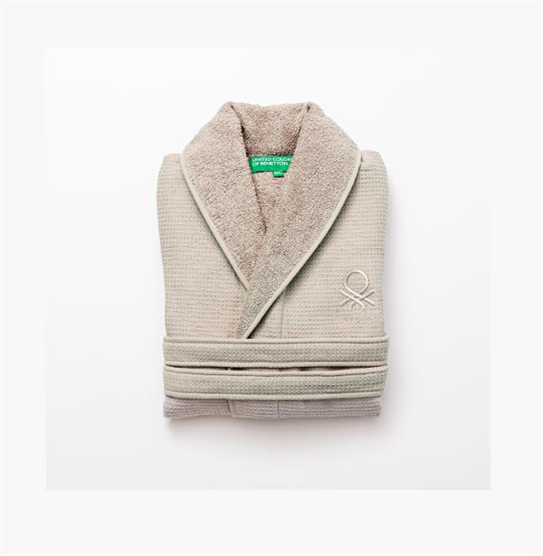 Benetton Waffle Cotton Bathrobe L/XL 360GSM
