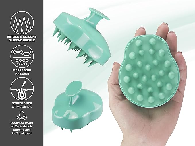 Beper Silicone Scalp Massager Hair Brush