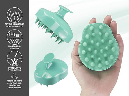 Beper Silicone Scalp Massager Hair Brush