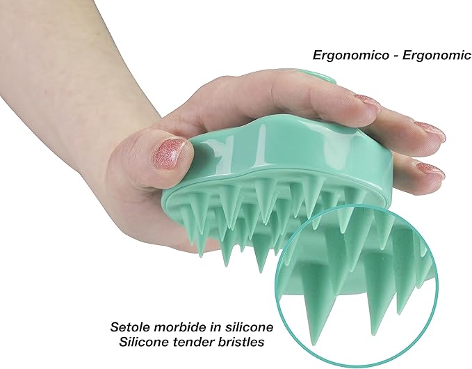 Beper Silicone Scalp Massager Hair Brush