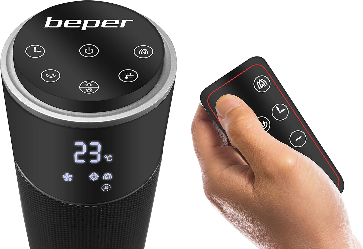 Beper Ceramic Tower Fan Heater